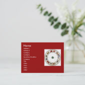 (占星術の)十二宮図 名刺 (スタンド正面)