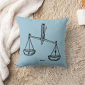 (占星術の)十二宮図: 天秤座1482年 クッション (ブランケット)