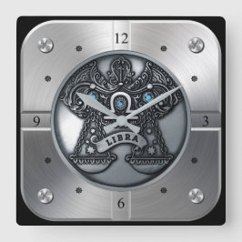 〔占星術の〕十二宮図~天秤座~天測~西洋占星術~ スクエア壁時計