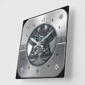 〔占星術の〕十二宮図~天秤座~天測~西洋占星術~ スクエア壁時計 (傾斜)