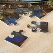 〔占星術の〕十二宮図-山羊座ザシーヤギ ジグソーパズル (側面)