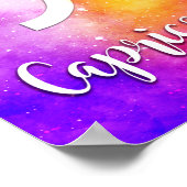 〔占星術の〕十二宮図:山羊座宇宙飴 ポスター (角)