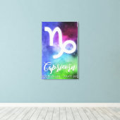 〔占星術の〕十二宮図:山羊座日 キャンバスプリント (インサイチュ (ウッドフロア))