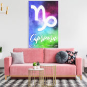 〔占星術の〕十二宮図:山羊座日 キャンバスプリント (インサイチュ (リビング))