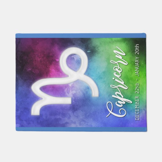 〔占星術の〕十二宮図:山羊座日 ドアマット (正面)