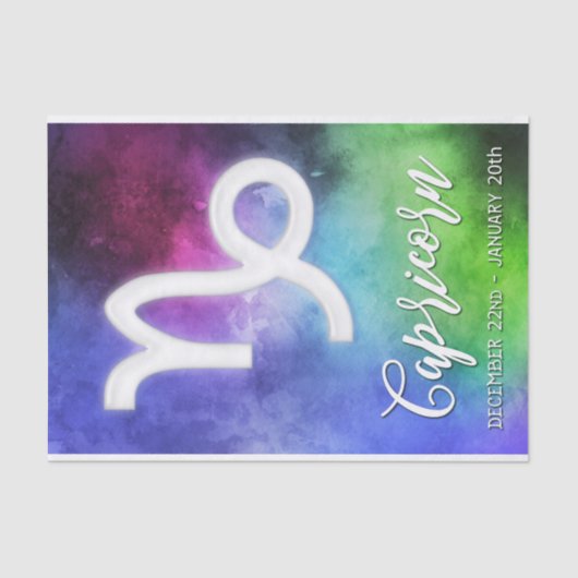 〔占星術の〕十二宮図:山羊座日 薄葉紙 (正面)