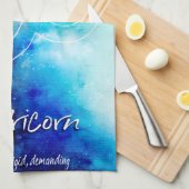 〔占星術の〕十二宮図:山羊座特性 キッチンタオル (四つ折り)