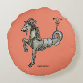 (占星術の)十二宮図: 山羊座1482年 ラウンドクッション (裏面)