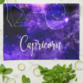 〔占星術の〕十二宮図:山羊座 キッチンタオル (折り畳み)