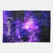 〔占星術の〕十二宮図:山羊座 キッチンタオル (横)