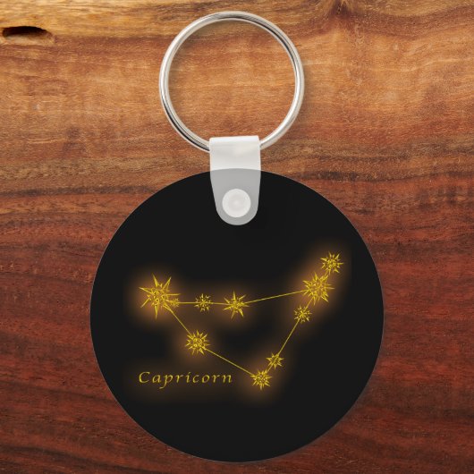 〔占星術の〕十二宮図-山羊座 キーホルダー (正面)