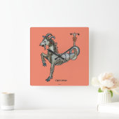 〔占星術の〕十二宮図:山羊座, 1482 スクエア壁時計 (ホーム)