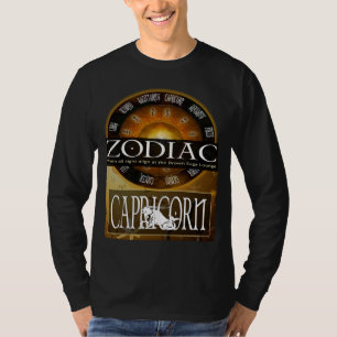 (占星術の)十二宮図-山羊座 Tシャツ