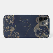 〔占星術の〕十二宮図、星占い、Aquarius Moon Sun Stars電話 Case-Mate iPhoneケース (裏面(横))