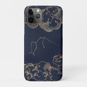 〔占星術の〕十二宮図、星占い、Aquarius Moon Sun Stars電話 iPhone 11 Proケース