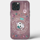 〔占星術の〕十二宮図《星座》乙女座かわいいキャットホイールプラネットアストロロジー Case-Mate iPhoneケース (裏面)