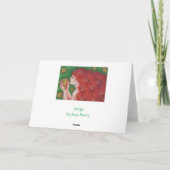 〔占星術の〕十二宮図《星座》乙女座グリーティングカード カード (裏面)