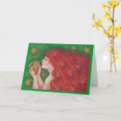 〔占星術の〕十二宮図《星座》乙女座グリーティングカード カード (黄色い花)