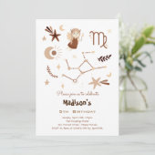 〔占星術の〕十二宮図《星座》乙女座子供の誕生日 招待状 (スタンド正面)