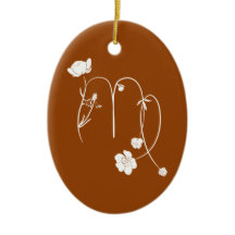 〔占星術の〕十二宮図《星座》乙女座誕生花スタイリッシュモノグラム名