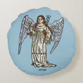 (占星術の)十二宮図: 《星座》乙女座1482年 ラウンドクッション (裏面)