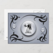 〔占星術の〕十二宮図《星座》乙女座 ポストカード (正面/裏面)