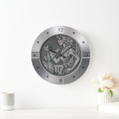 〔占星術の〕十二宮図~《星座》乙女座~天測~西洋占星術~ ラージ壁時計 (ホーム)