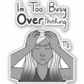 〔占星術の〕十二宮図《星座》乙女座「考え過忙しぎだ」 シール (正面)