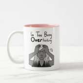 〔占星術の〕十二宮図《星座》乙女座「考え過忙しぎだ」 ツートーンマグカップ (左)