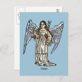 〔占星術の〕十二宮図:《星座》乙女座, 1482 ポストカード (正面/裏面)