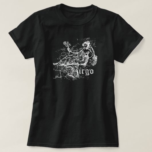 〔占星術の〕十二宮図《星座》乙女座 Tシャツ (デザイン正面)