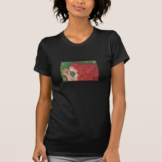〔占星術の〕十二宮図《星座》乙女座Tシャツレディース Tシャツ (正面)