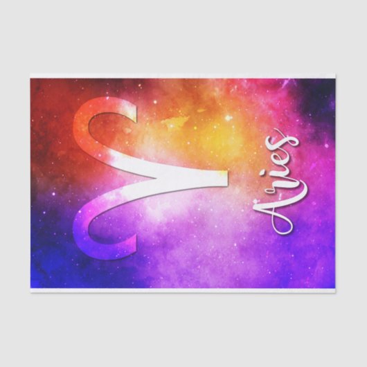 (占星術の)十二宮図: 牡羊座の宇宙キャンデー 薄葉紙 (正面)