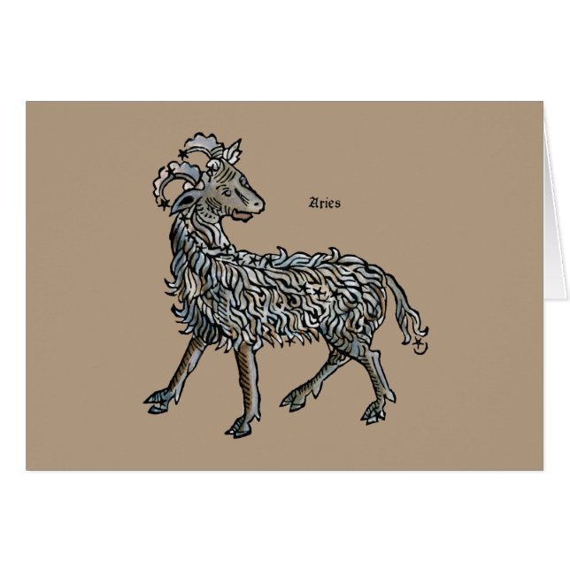 (占星術の)十二宮図: 牡羊座1482年 (正面横)
