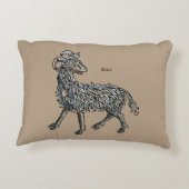 (占星術の)十二宮図: 牡羊座1482年 アクセントクッション (裏面)