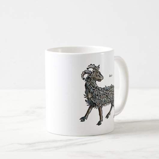 (占星術の)十二宮図: 牡羊座1482年 コーヒーマグカップ (正面右)