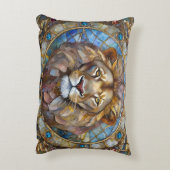 〔占星術の〕十二宮図 – 獅子レオ アクセントクッション (裏面(縦))