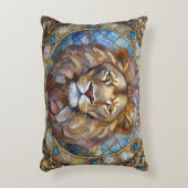 〔占星術の〕十二宮図 – 獅子レオ アクセントクッション (正面(垂直))