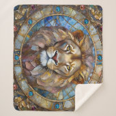 〔占星術の〕十二宮図 – 獅子レオ シェルパブランケット (正面)