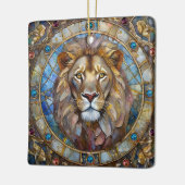 〔占星術の〕十二宮図 – 獅子レオ セラミックオーナメント (左)