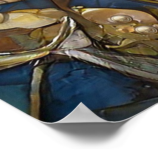 〔占星術の〕十二宮図 – 獅子レオ ポスター (角)