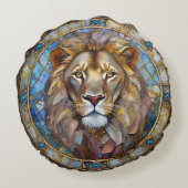 〔占星術の〕十二宮図 – 獅子レオ ラウンドクッション (裏面)