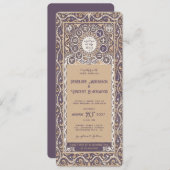 〔占星術の〕十二宮図- 結婚s 招待状 (正面/裏面)