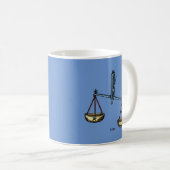 (占星術の)十二宮図: 色の天秤座 コーヒーマグカップ (正面右)