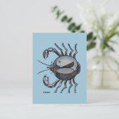 (占星術の)十二宮図: 色の蟹座 ポストカード (スタンド正面)