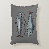 (占星術の)十二宮図: 色の魚類 アクセントクッション (正面(垂直))