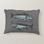 (占星術の)十二宮図: 色の魚類 アクセントクッション (裏面)