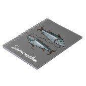 (占星術の)十二宮図: 色の魚類 ノートブック (左側)