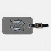 (占星術の)十二宮図: 色の魚類 ラゲッジタグ (正面横)