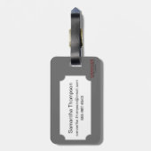 (占星術の)十二宮図: 色の魚類 ラゲッジタグ (裏面縦)